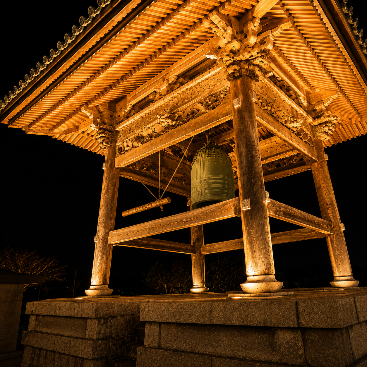 除夜の鐘楼